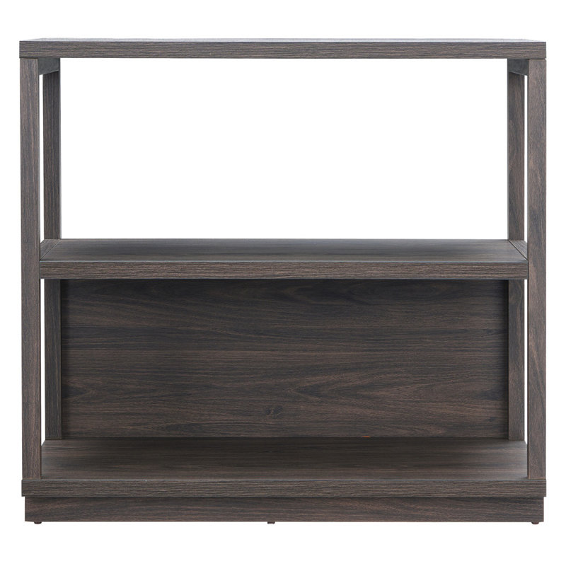 33" Three Tier Standard Bookcase, Brown