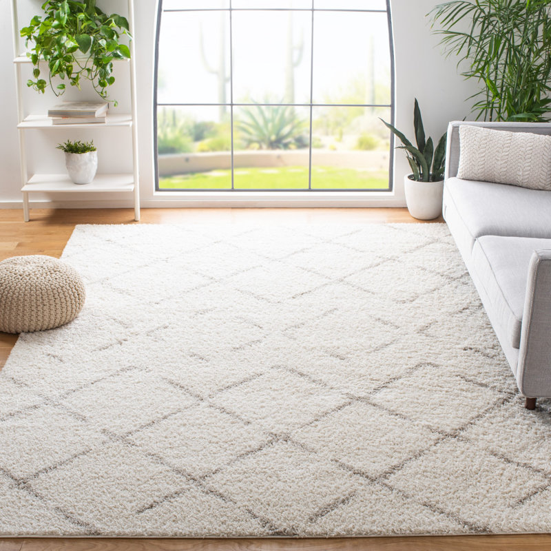 Tapis performance Angelka, Rectangle de 10 pi x 14 pi, Beige/Ivory