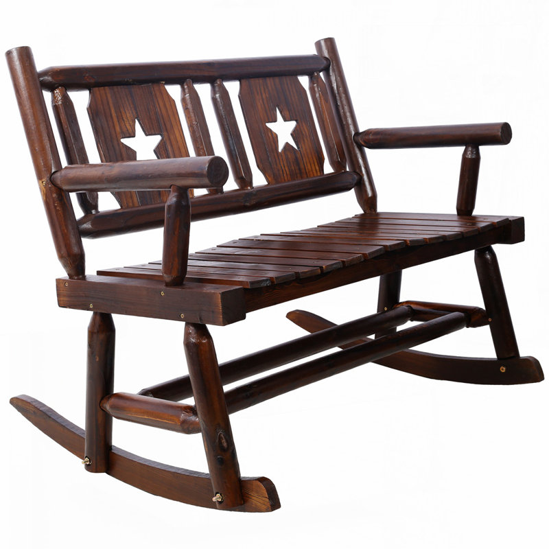 Banc d'extérieur en bois pour 2 personnes