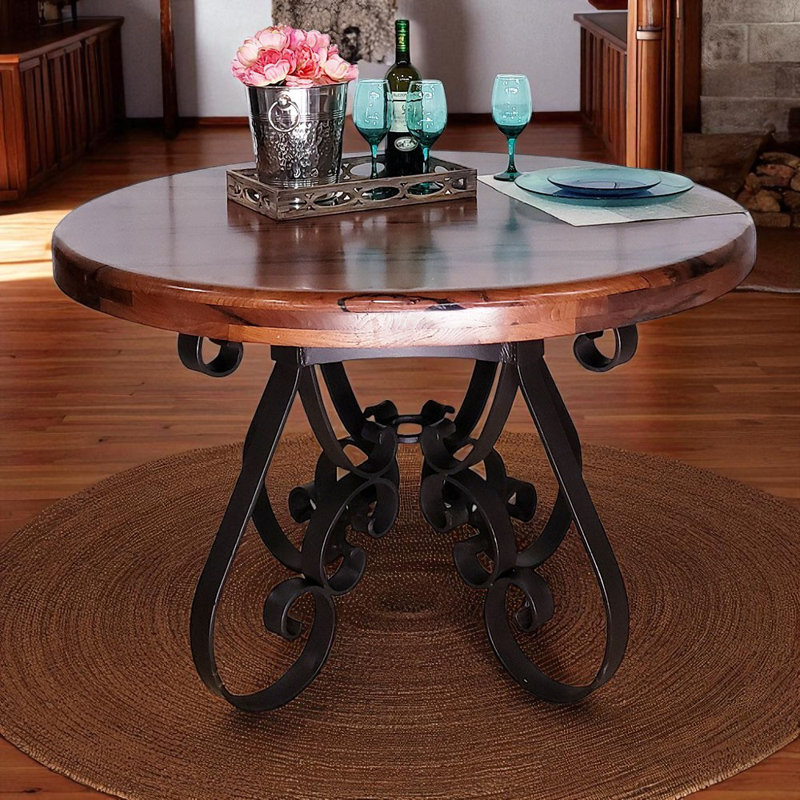 Round Solid Wood Dining Table