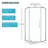 Semi-Frameless Neo-Angle Hinged Shower Door
