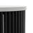 Demy 18"W Genuine Marble Industrial End Table with Slatted Metal Base, Assembled-112005522