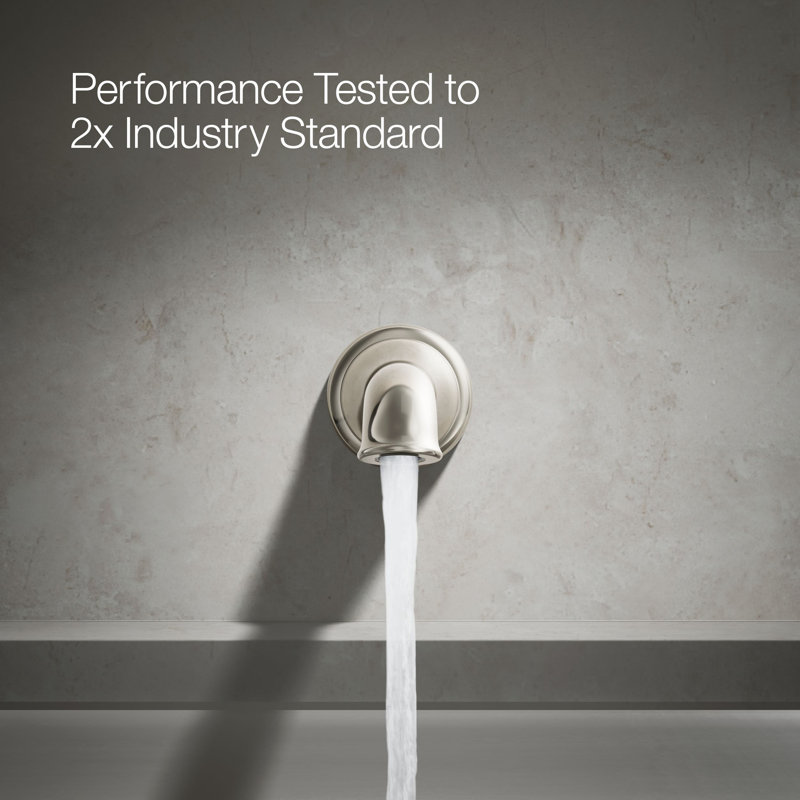 Artifacts® Wall-Mount Bath Spout with Flare Design, Vibrant Polished Nickel