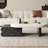 Cream-style creative telescoping coffee table