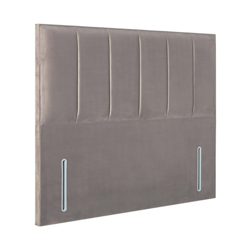 Wirksworth Upholstered Headboard, Small Double (4'), Velvet, Plush Mole