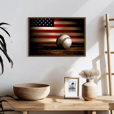 Drapeau américain de baseball