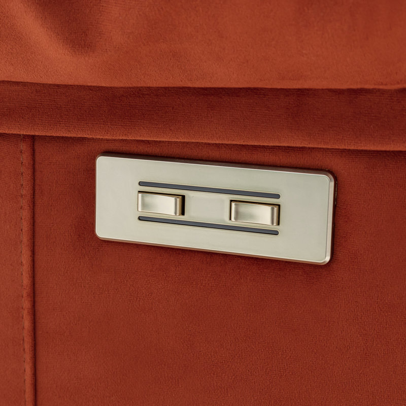 Fauteuil inclinable électrique avec appui-tête réglable Brittnea, Orange