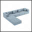 Canapé modulaire simple modulaire moderne avec coussin de dossier amovible pour salon, appartement et sièges confortables