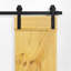 Double Solid Pine Wood Barn Door Set-118106275