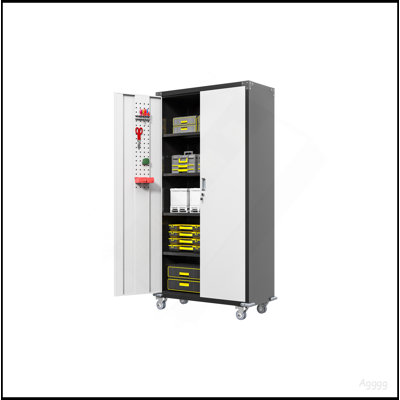 Garage Storage Cabinets with Locking Doors and 4 Adjustable Shelves