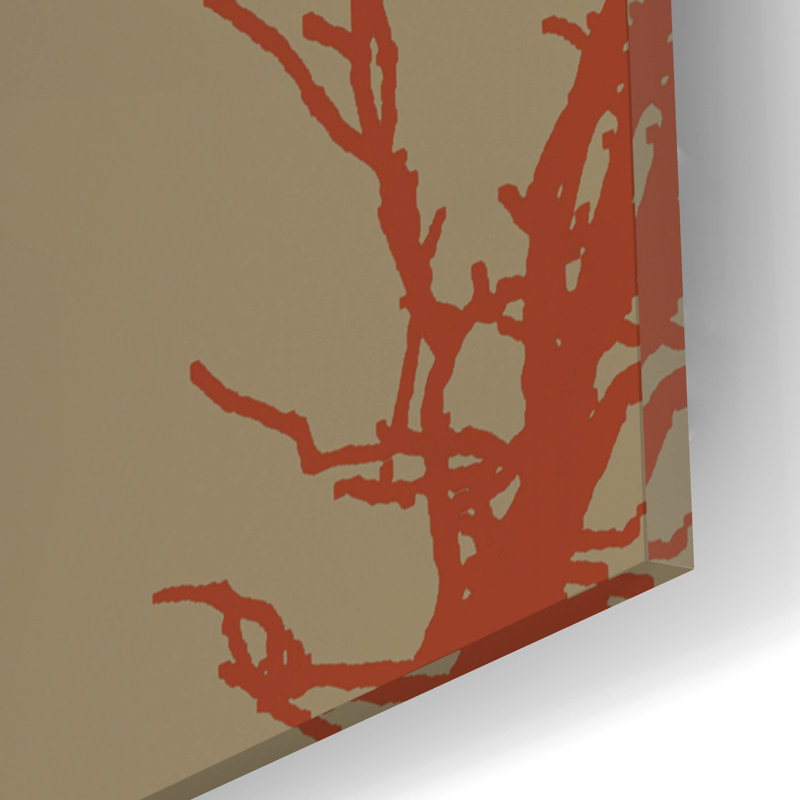 «Cinnamon Tree 4» par Erin Clark, art mural en verre acrylique, H 12 po x l 12 po x P 0,13 po