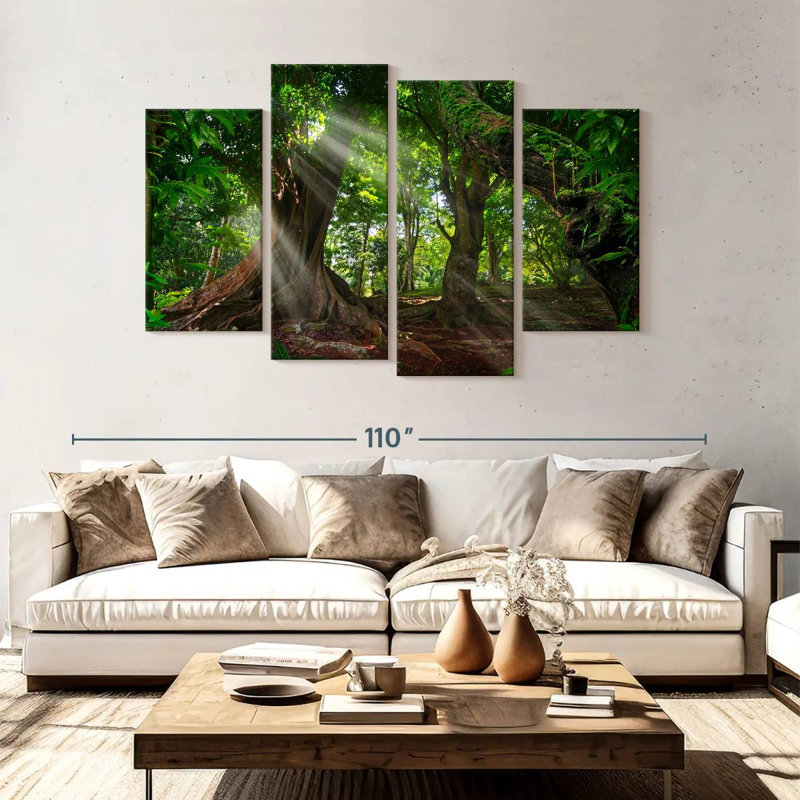 Alvord Sunlit Rainforest, 54" H x 84" W