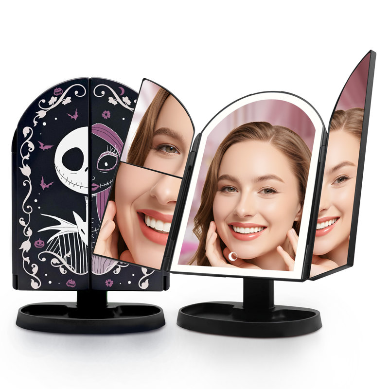 Miroir de maquillage à trois volets à DEL Impressions Van And Sally Arch