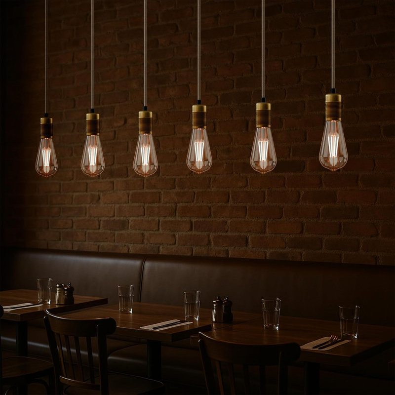 Annamay 1 - Light Yellow Brass Pendant