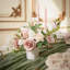 2 pièces fleurs de centre de table de mariage rose, décor de mariage de fleurs artificielles pour la réception de table, bureau de table, manteau de cheminée, allée, fausses fleurs, décorations de mariage pour la Saint-Valentin (sans vase)