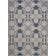 Tapis bleu marine / crème Mannox