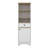 Linen Cabinet, Two Interior  Shelves, Two Open Shelves-1091602784