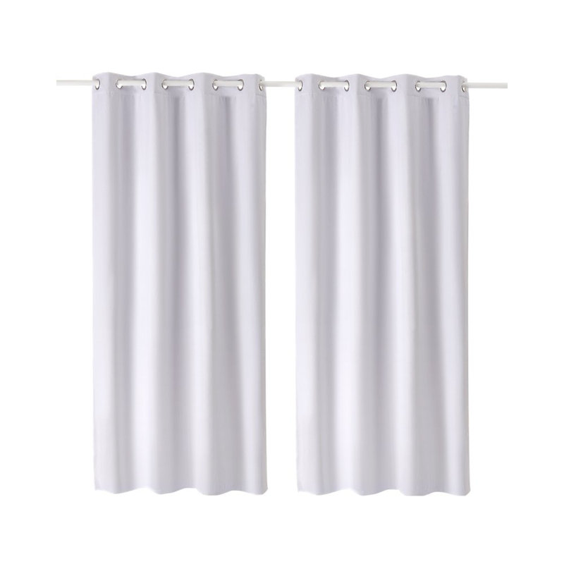 Ensemble de 2 panneaux de rideaux larges pour la chambre à coucher, L 52 po x L 84 po, Blanc