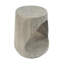 Table d'appoint MGO Hollow, texture semblable au bois, couleur GRISE