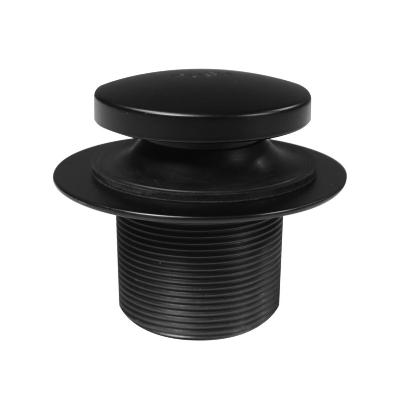 Bonde de baignoire à bouts nus 1-3 / 8 "NPSM - Filetage fin, Noir mat