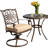 Carleton 2 - Person Patio Dining Set Round Table with Cushions Included