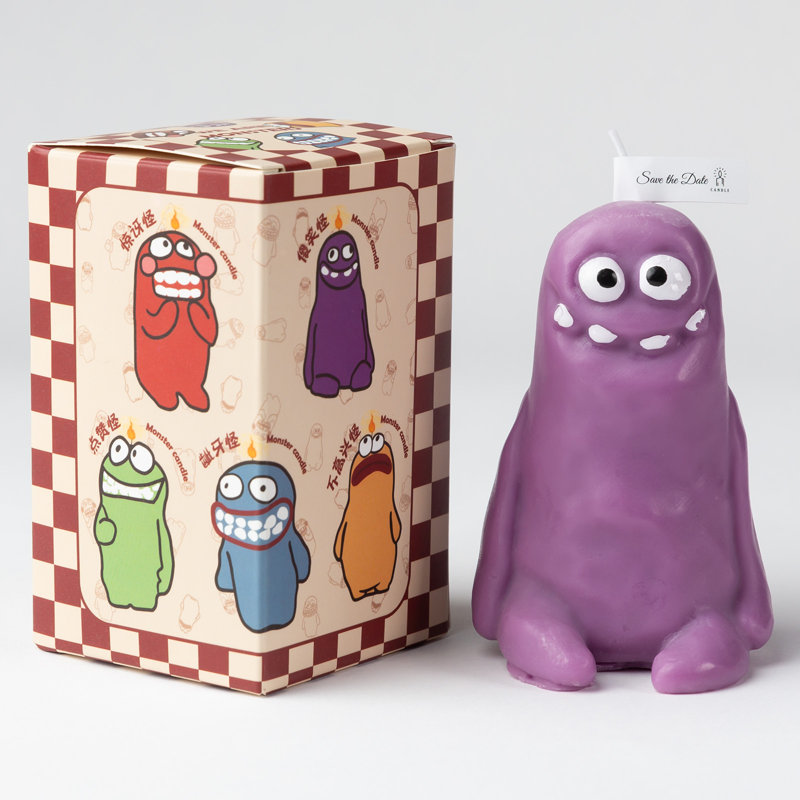 Bougie parfumée mignonne boue Rejuuv - mauve