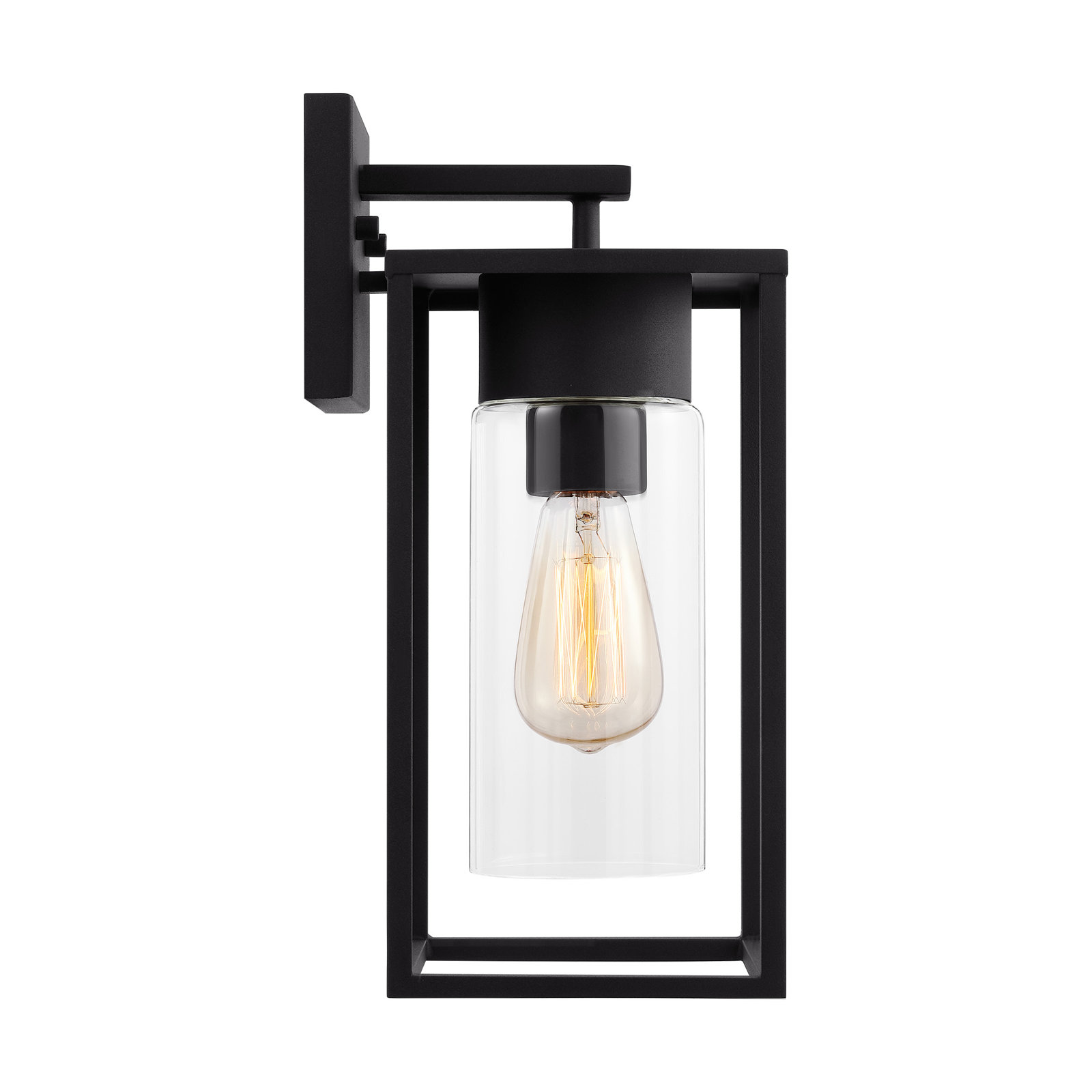 Black, 14.63" H x 6.38" W x 6.38" D