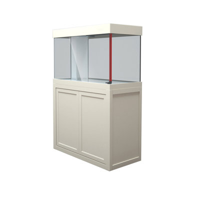 Réservoir d'aquarium rectangulaire blanc moderne et minimaliste