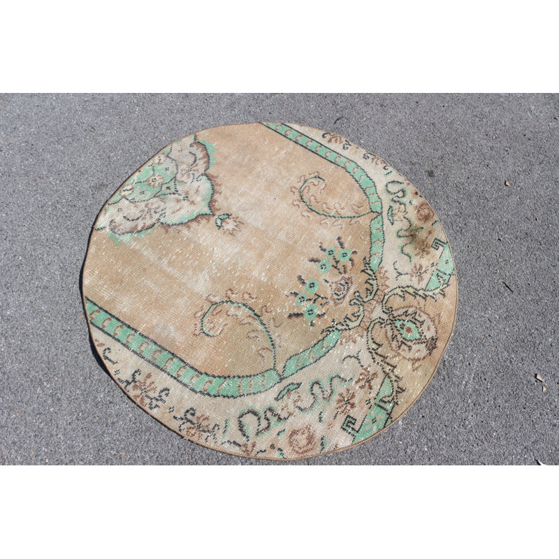 Petit tapis turc rétro vintage en bronze pour décoration intérieure et pièce décorative pour chambre Anatolian