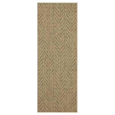 Tapis intérieur / extérieur en jute / moka Escarcega Herringbone