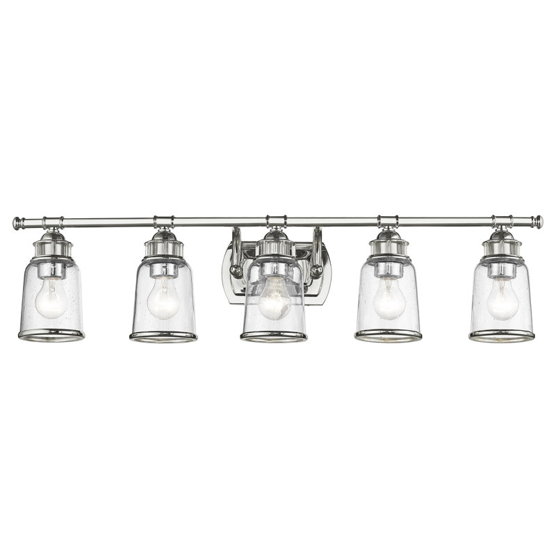 Derrick 5 - Light Dimmable Vanity Light, Polished Chrome