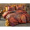 Elegant Double Quilt Cover Set, Red & Gold, 79 x 87 Duvet Cover, 87 x 94 Flat Sheet, 20 x 28 Pillowcases (2 Pieces) | 100% Polyester Microsatin & 100% Cotton | Machine Washable, Zipper & Envelope Closure