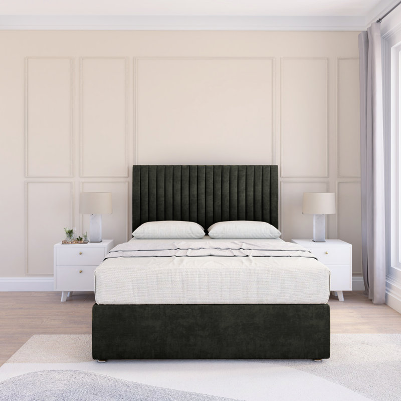 Bed, Matte Black, Small Single (2'6)
