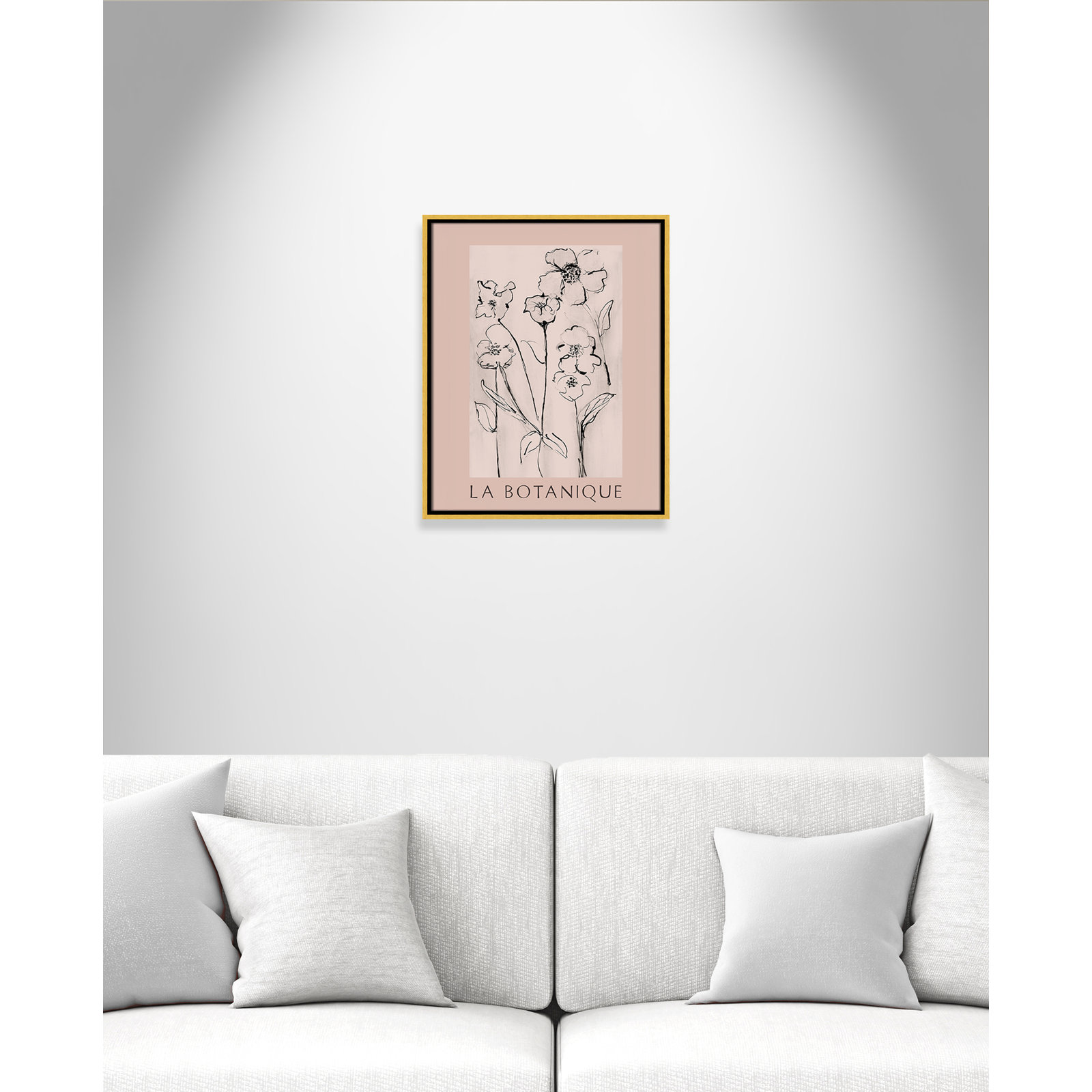 Riya "La Botanique" Print by Susan Jill, Gold Floater Frame, No, 21.5" H x 17.5" W x 2" D