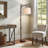 Retro Farmhouse Walnut Wood Floor Lamp - Rustic Tree Trunk Design With Foot Switch