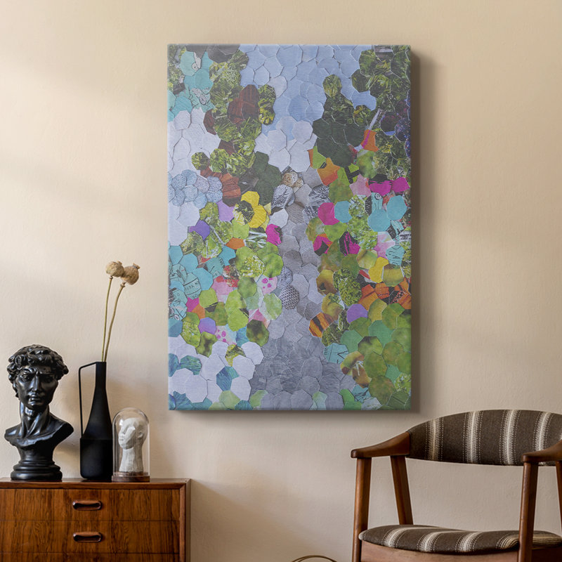 Jardin Magenta - galerie Cavas sur mesure, H 18 po x l 12 po