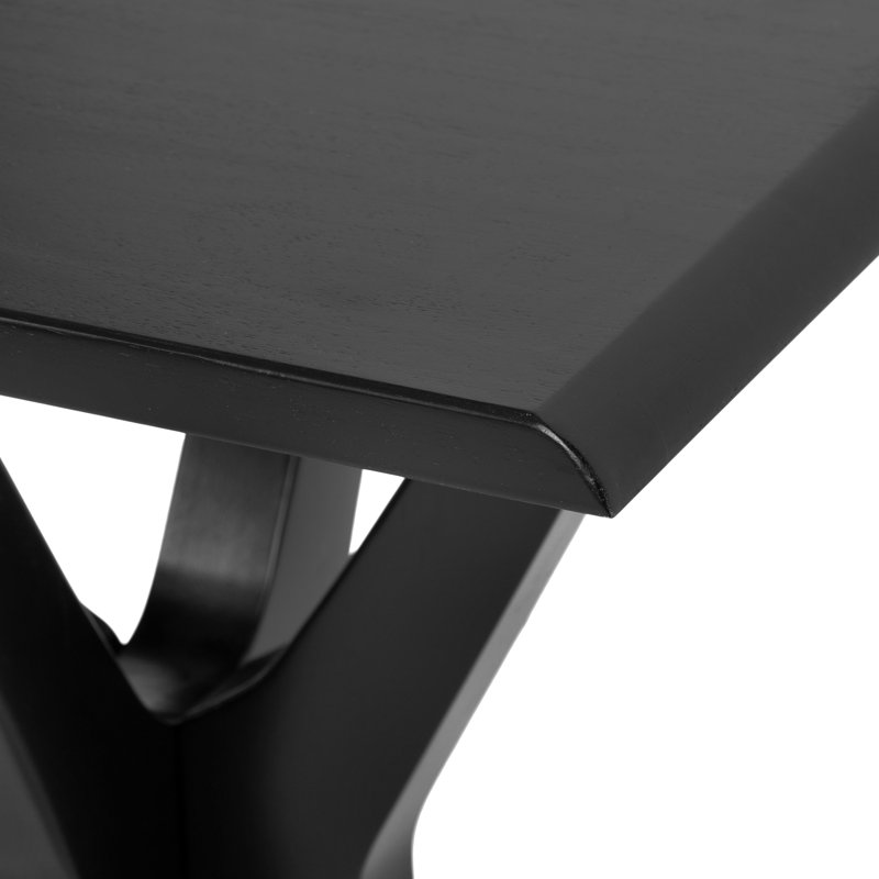 Yates Wooden Geometric Rectangle Side Table
