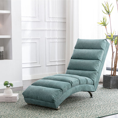 Chaise longue de massage en lin d'intérieur avec télécommande, longue chaise de massage électrique ergonomique avec 5 modes pour le bureau, le salon, la chambre à coucher ()