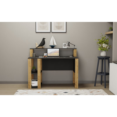 Bureau d'écriture à motif géométrique