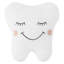 Coussin décoratif en forme de dent avec pochette Dear Tooth Fairy 9 po x 7,8 po