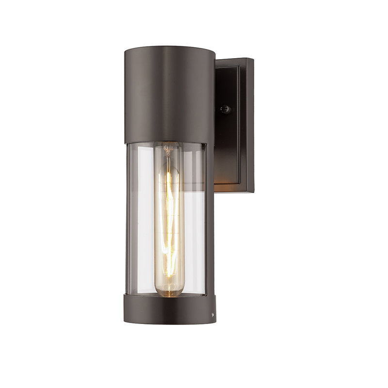 Aluminium Wall Light, Powder Coated Bronze