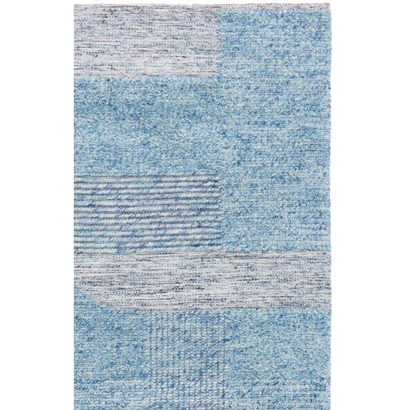 Natura 506 Hand Woven 80% Wool; 20% Cotton Geometric Shapes Rug, Runner 2'3" x 9'