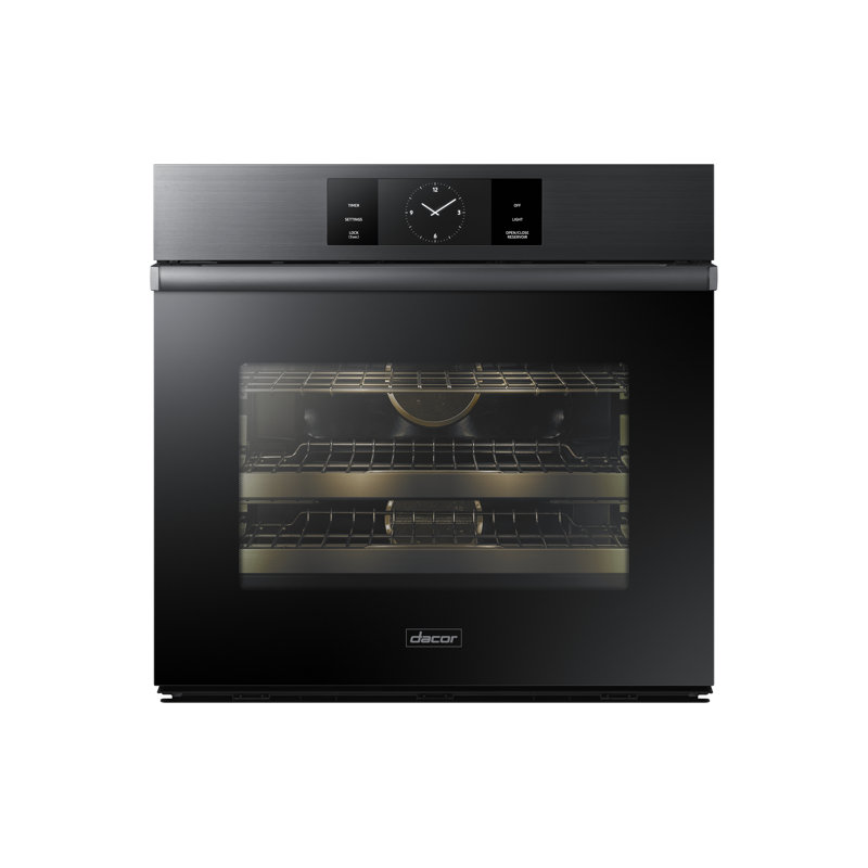 30" Single Wall Oven Steam, Contemporary, Graphite Stainless