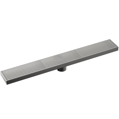  23.62" x 3.15" Linear Grid Shower Drain Trim