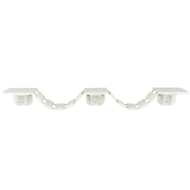 6"  Bridge Cat Perch, White