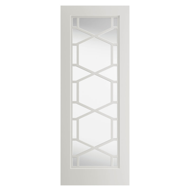 Quartz Glazed Glass Standard Door, 198.1 cm H x 68.6 cm W x 3.5 cm D