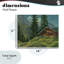 Cabine à la base de la plaque murale de montagne, design par lettré et doublé