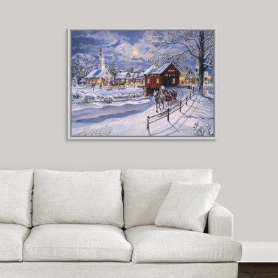 "winter-bateau" par jess hager, peinture sur toile