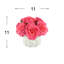Roses Arranged in a Wavy Glass Vase