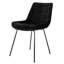 Chaise d'appoint rembourrée en velours capitonné Stoker-2145662561